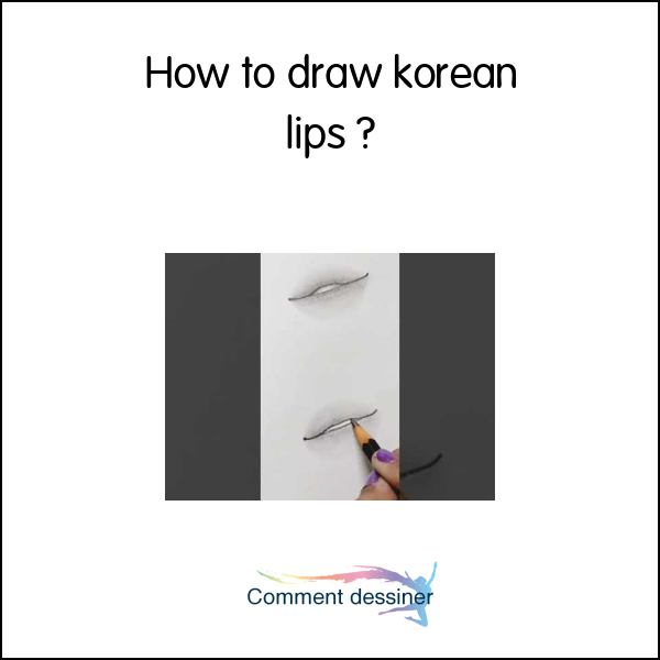 How to draw korean lips